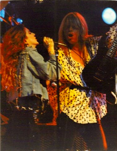 Mystery City at Gazzarris, Sunset strip, Los Angeles.Paula Benedetti (Danner) and Brad Wilson