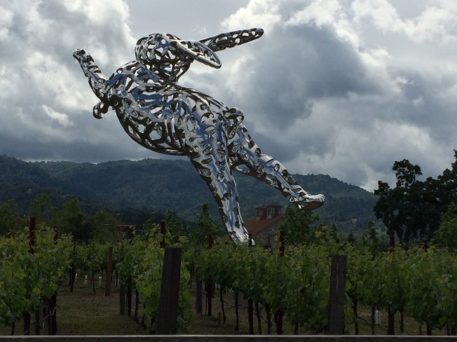 Big rabbit, hard to miss...