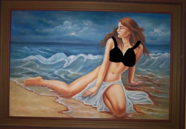 She looked cold, so I gave her a suit.